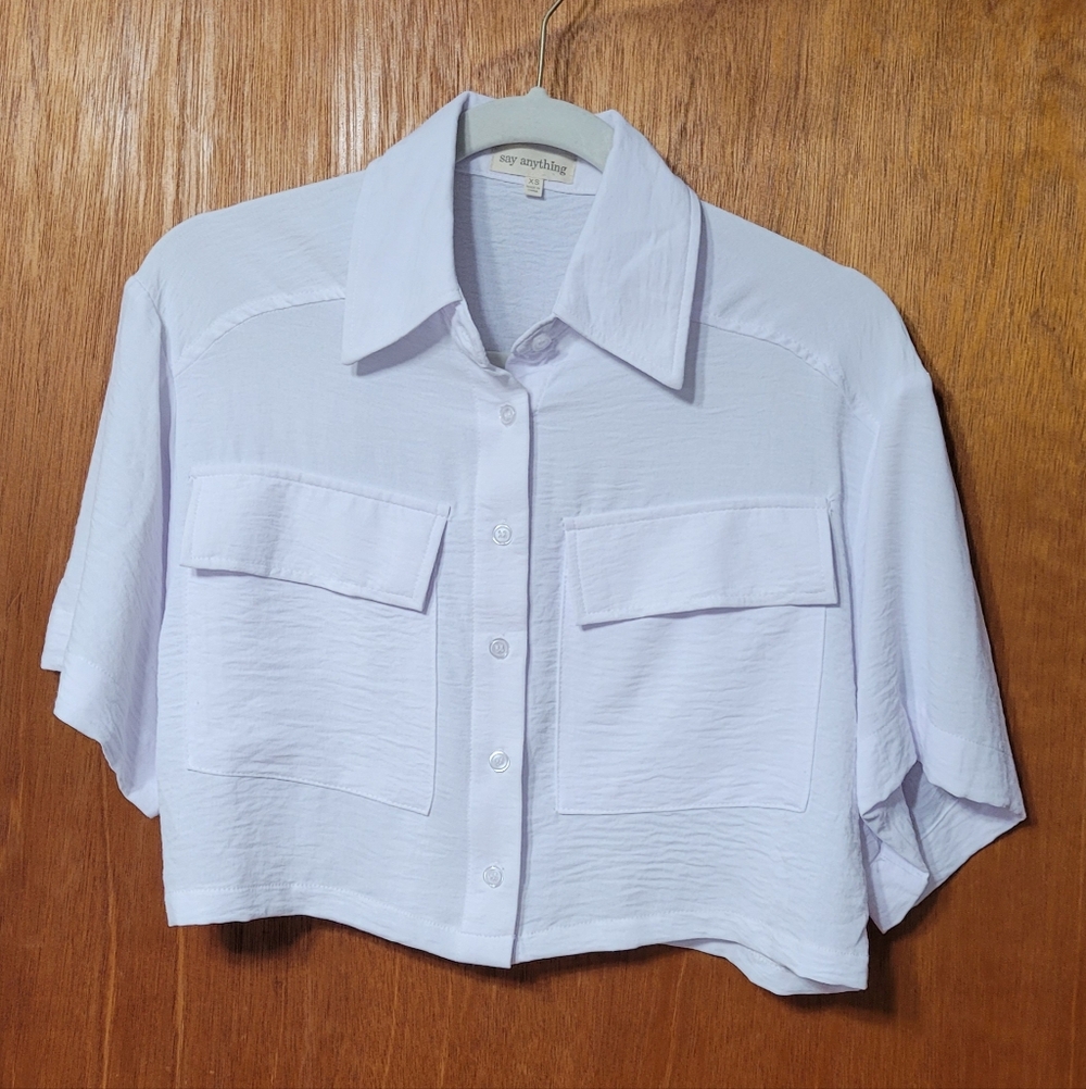 Say Anything Size XS Cropped Top (49)